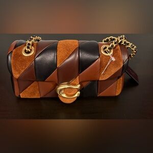 Coach Tabby Shoulder Bag 20 With Patchwork Quilting | brass/ maple shadow brown